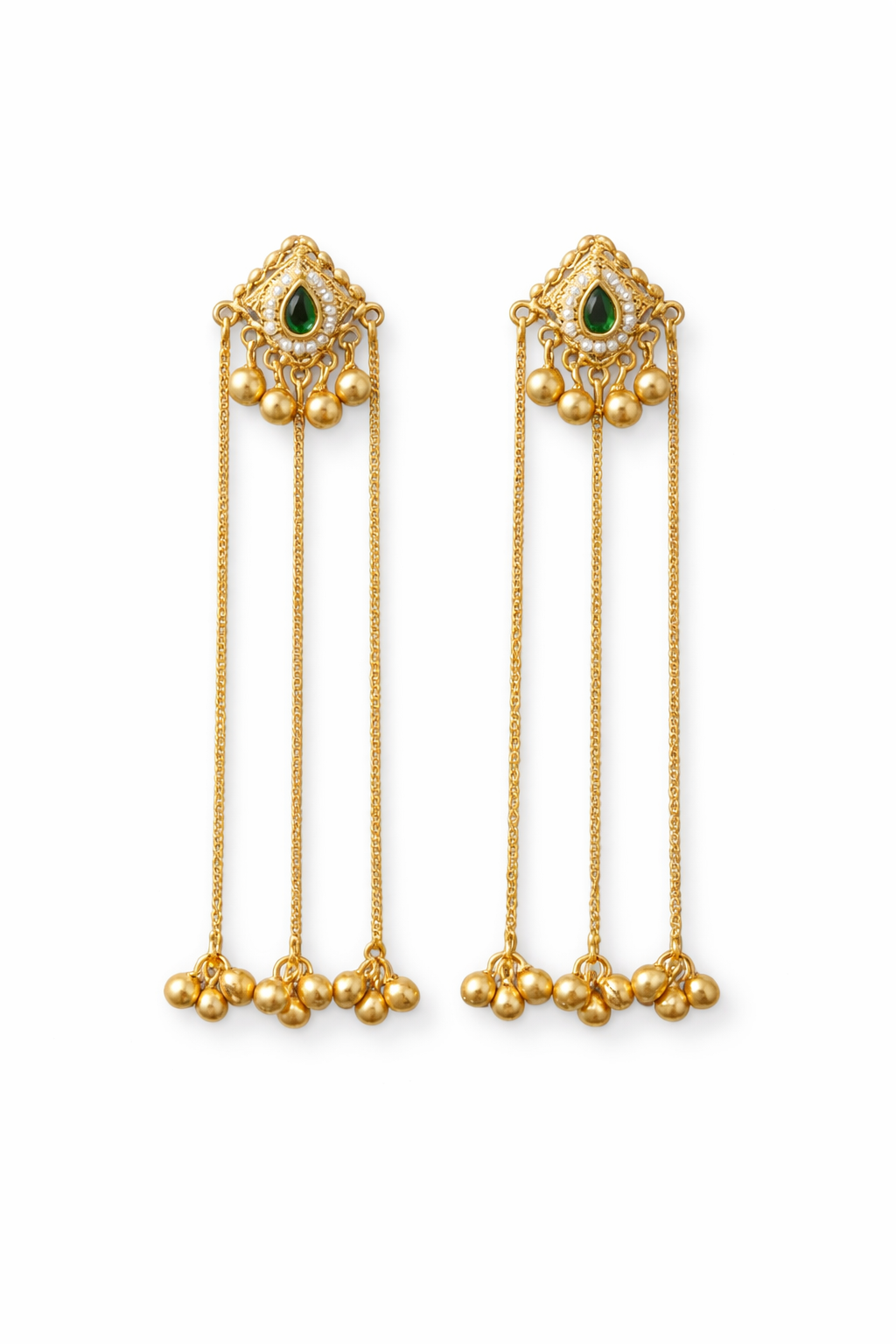 White long earring - Image 1